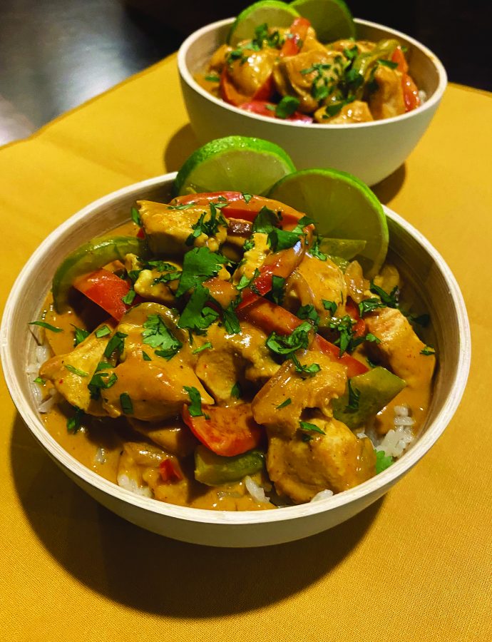 Coconut-Peanut Curry Chicken